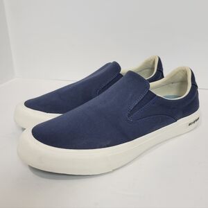 SeaVees Hawthorne Slip-on True Navy Poplin Twill Sneakers